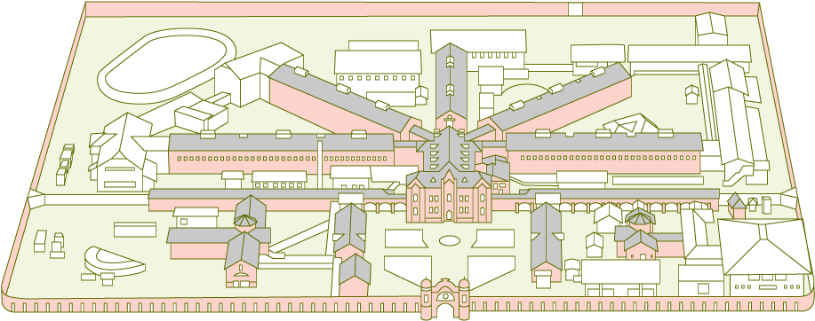 Penitentiary Architectural Blueprint PNG