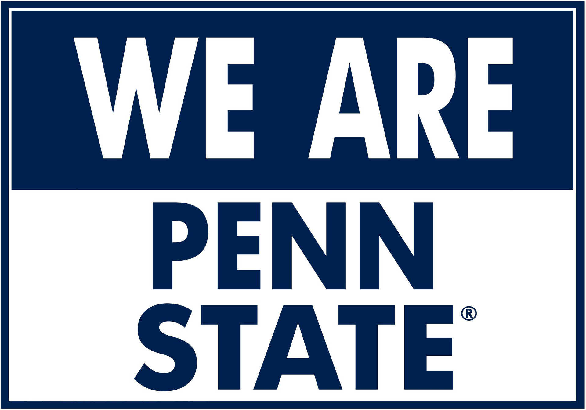 Penn State Minimalist Poster Wallpaper