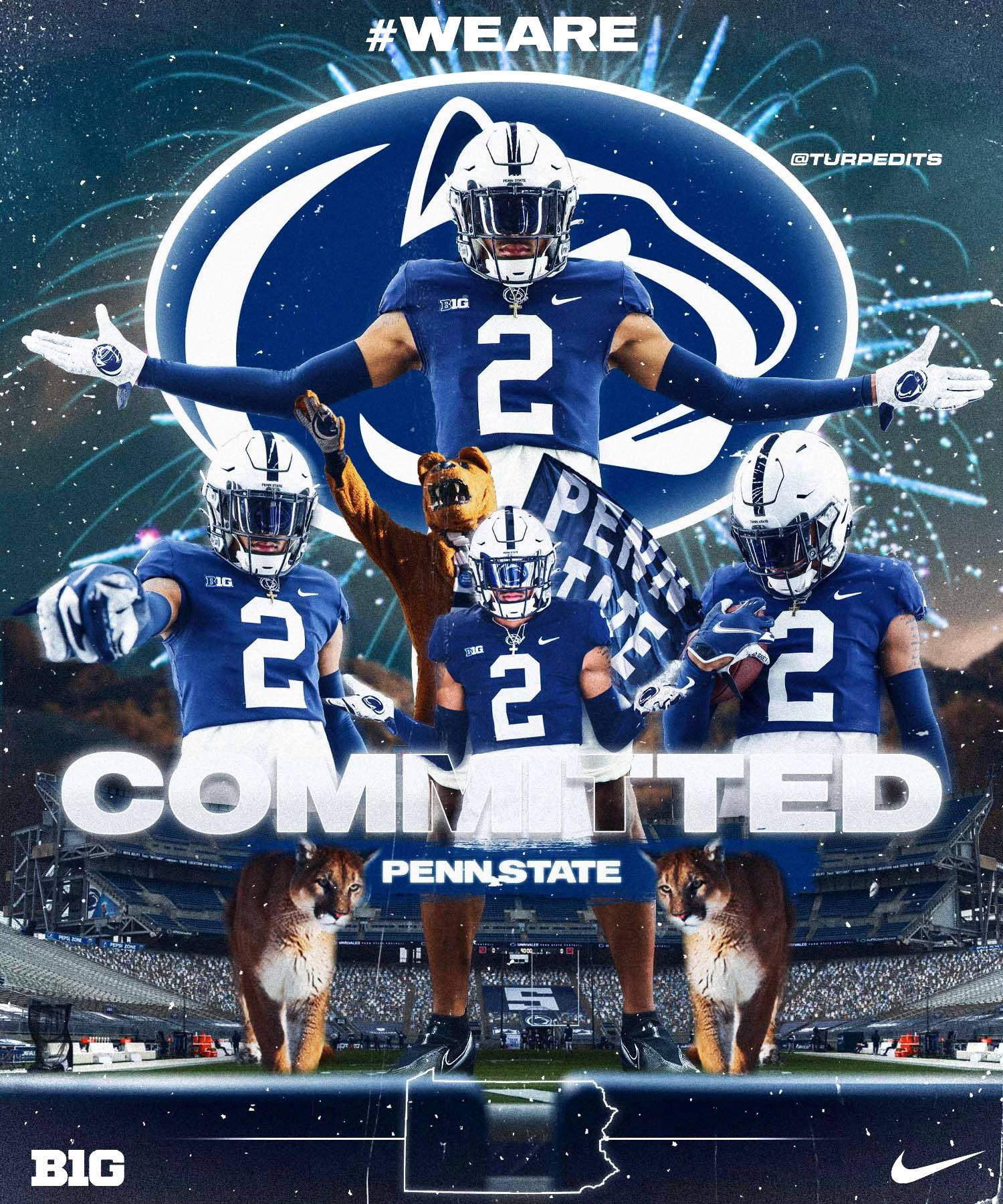Penn State Nittany Lions Nike T-shirt Wallpaper