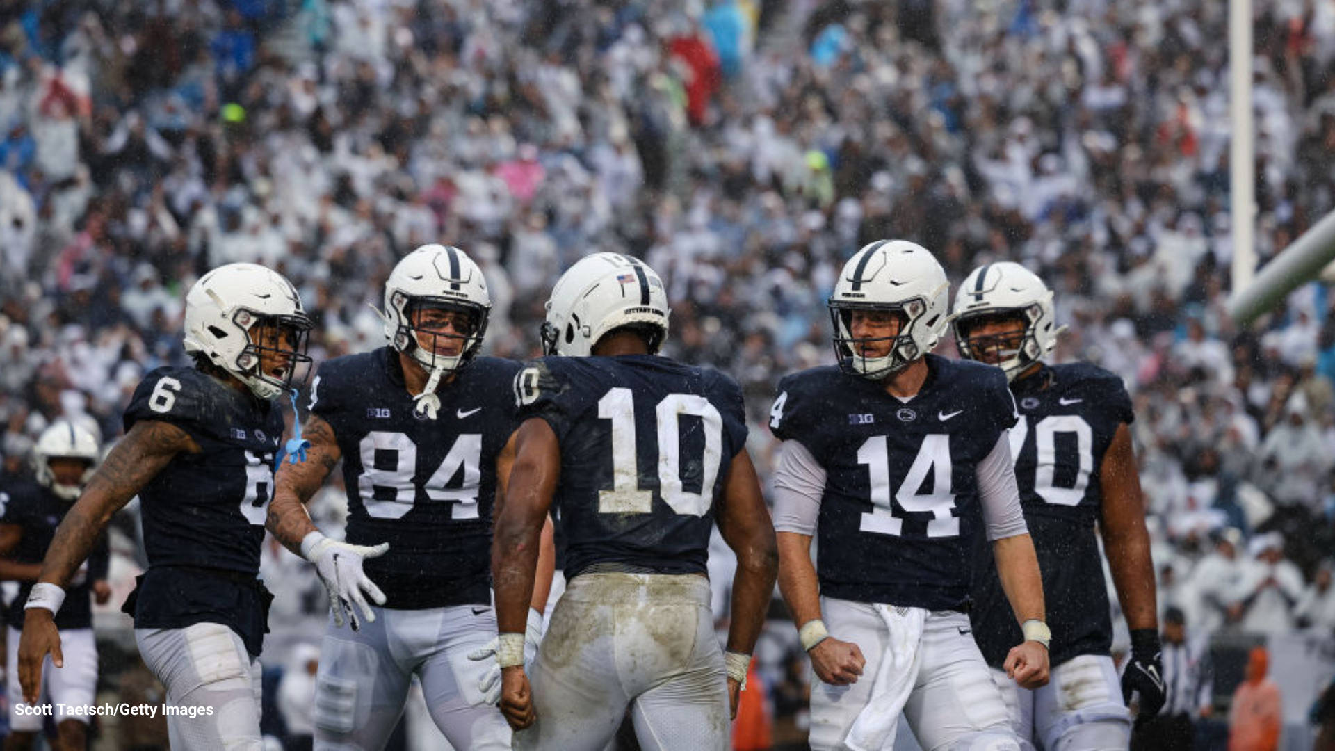 Penn State Football Players On The Field Wallpaper