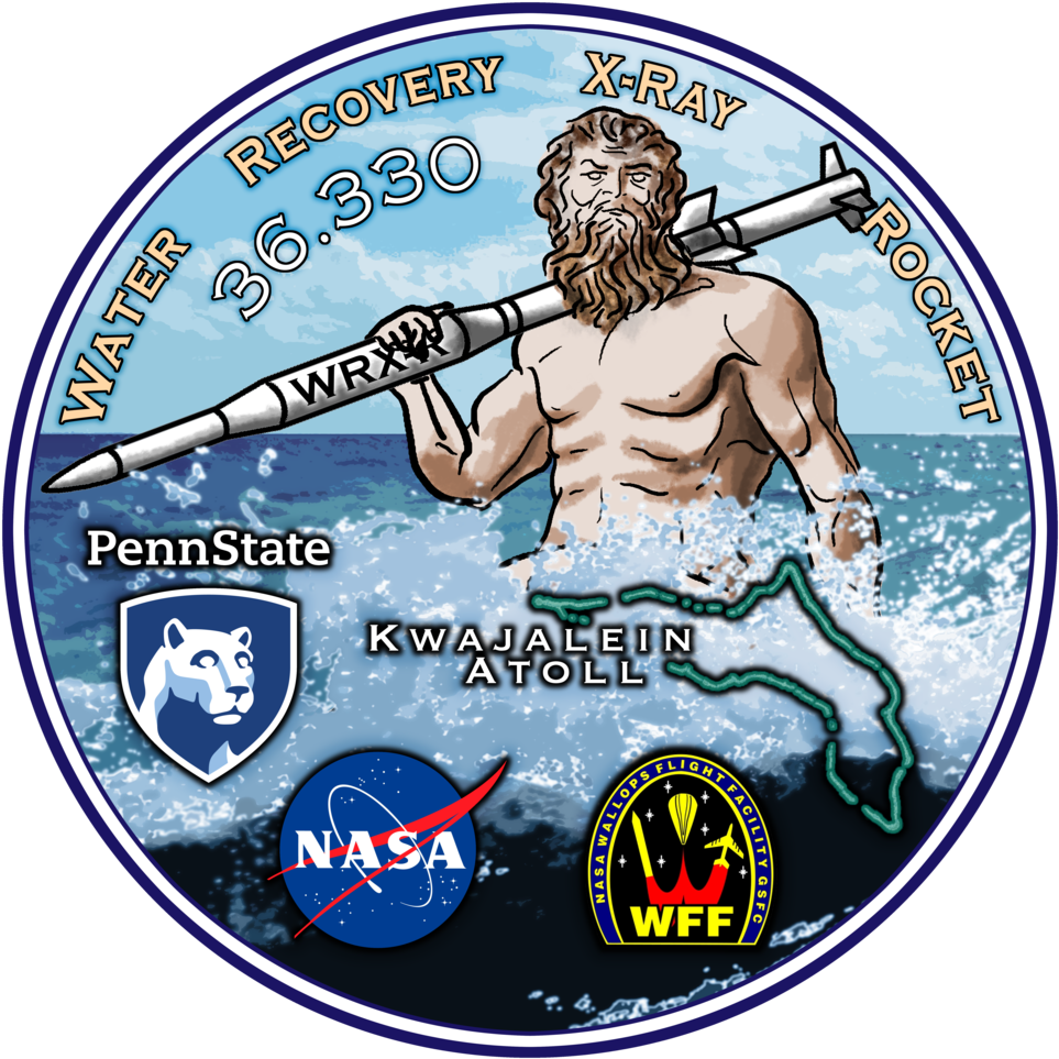 Penn State Water Recovery Xray Rocket Mission Patch PNG