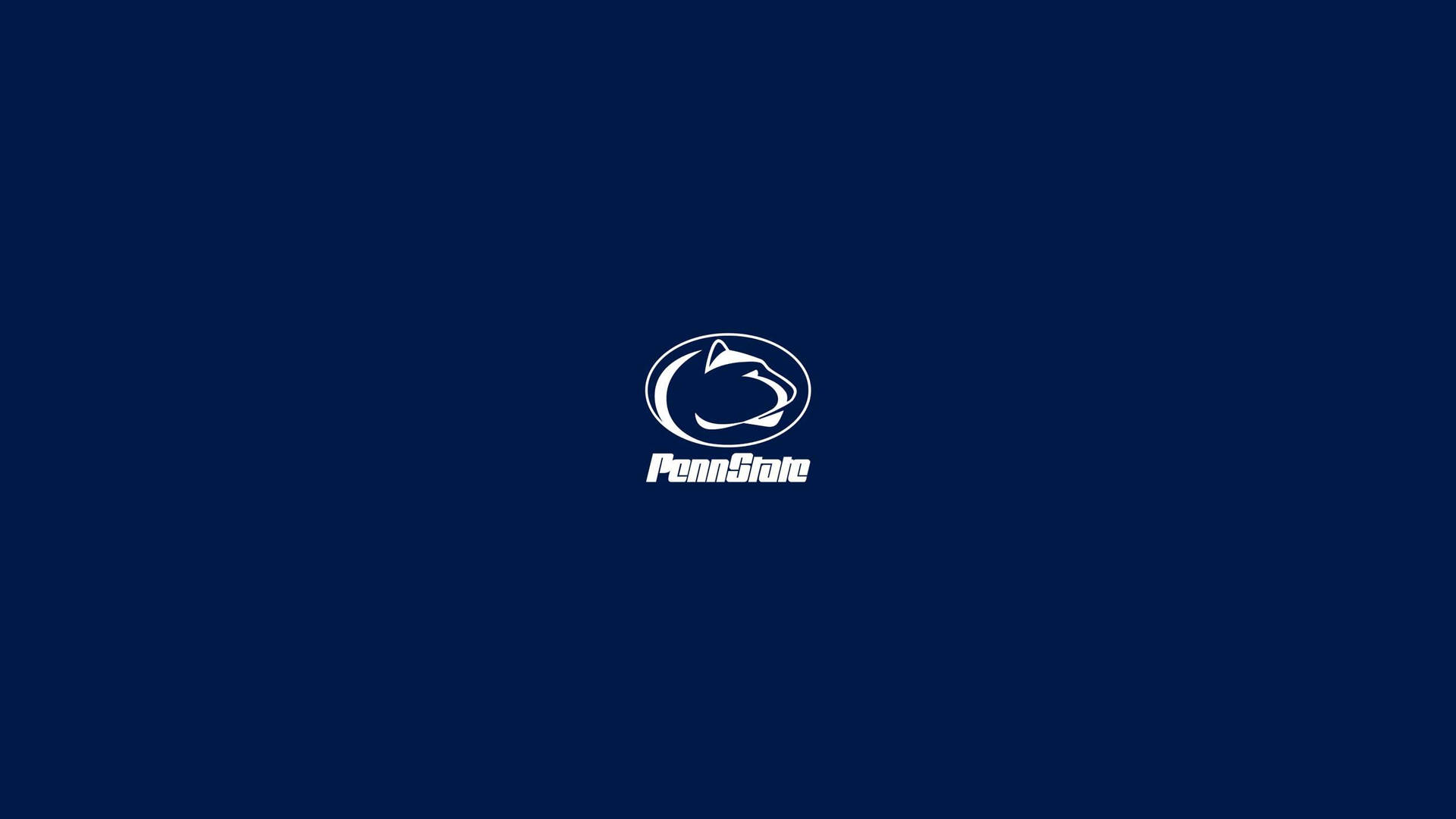 Pennstate-logo Auf Blauem Hintergrund Wallpaper
