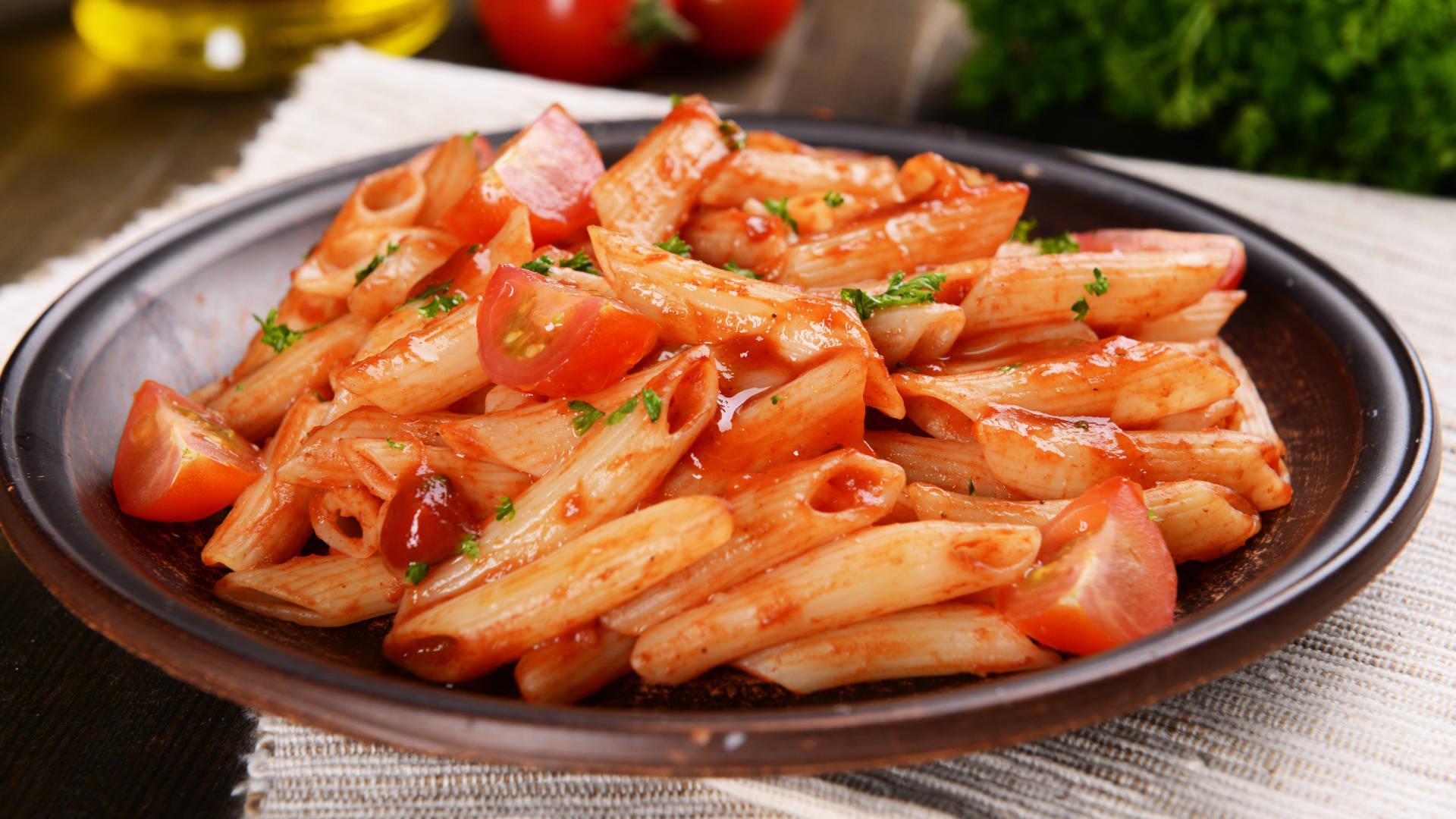 Penne Pasta With Red Sauce Wallpaper
