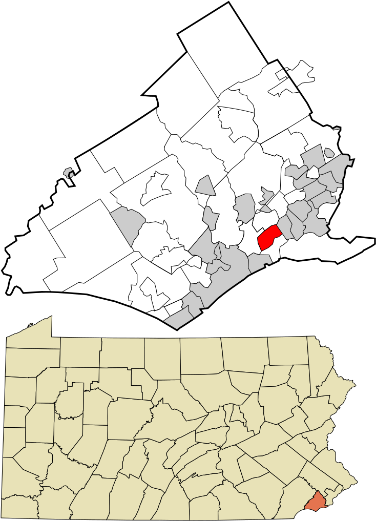 Pennsylvania County Highlighted Map PNG