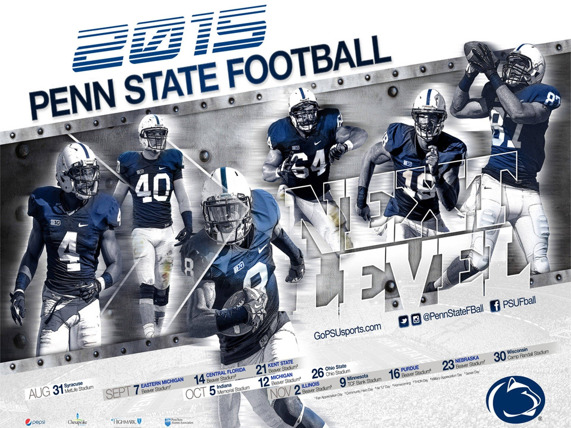 Pennsylvania State University 2015 Football Team Wallpaper