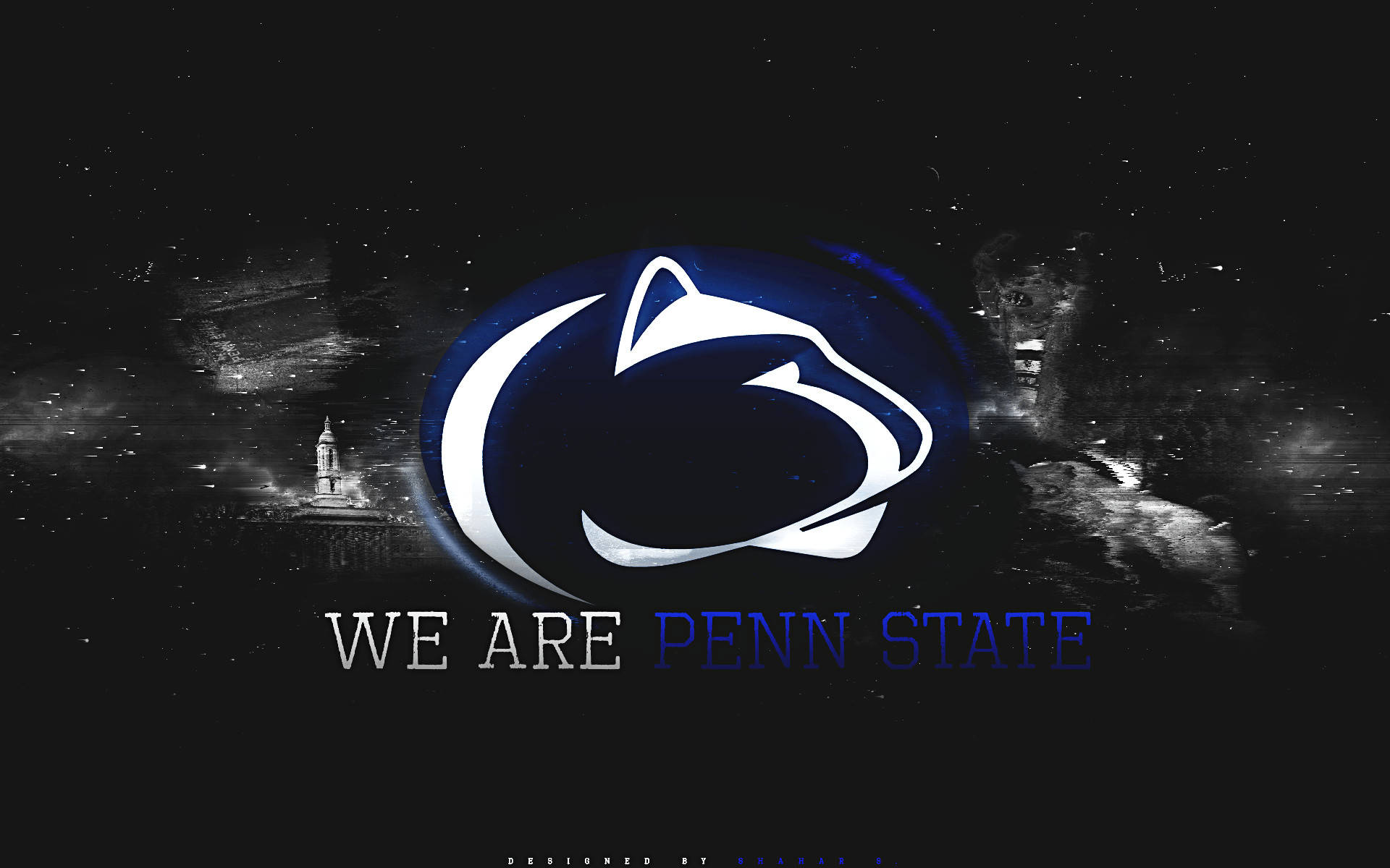 Pennsylvania State University Black Poster Wallpaper