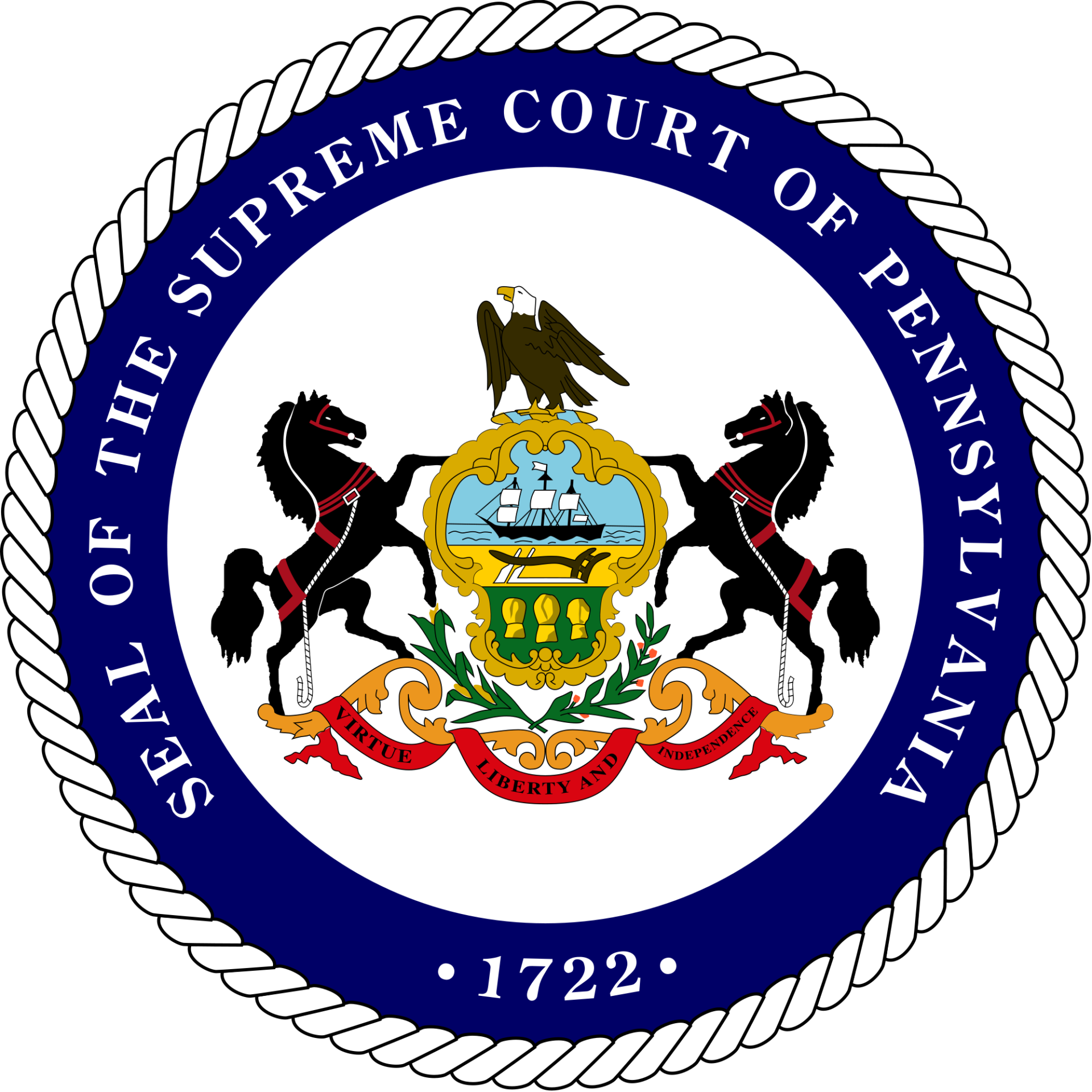 Pennsylvania Supreme Court Seal1772 PNG