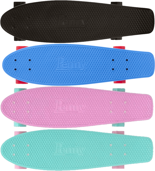 Penny Skateboards Color Variety PNG