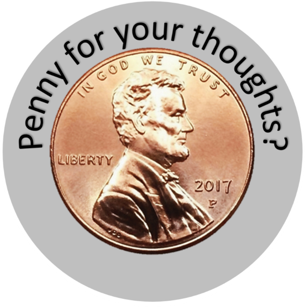 Penny Thoughts Concept PNG