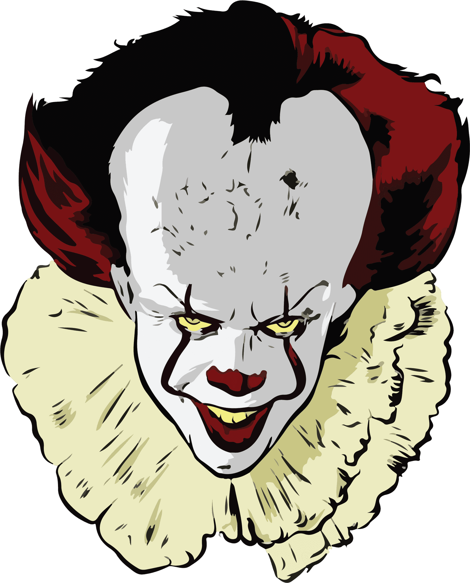 Pennywise Clown Illustration.png PNG