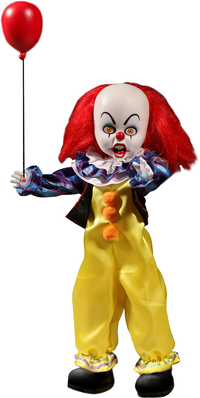 Pennywise Clownwith Red Balloon PNG