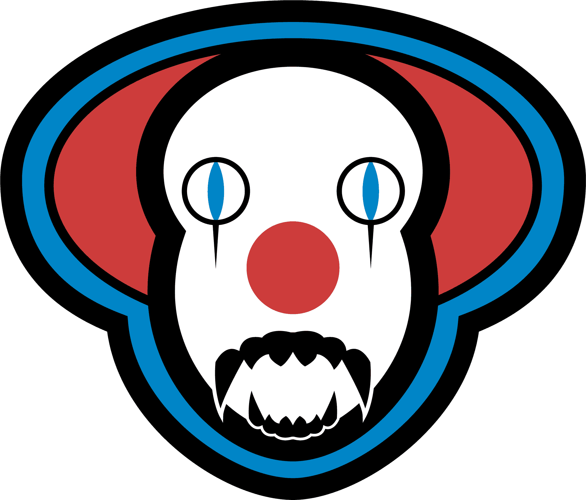 Pennywise Iconic Clown Face PNG