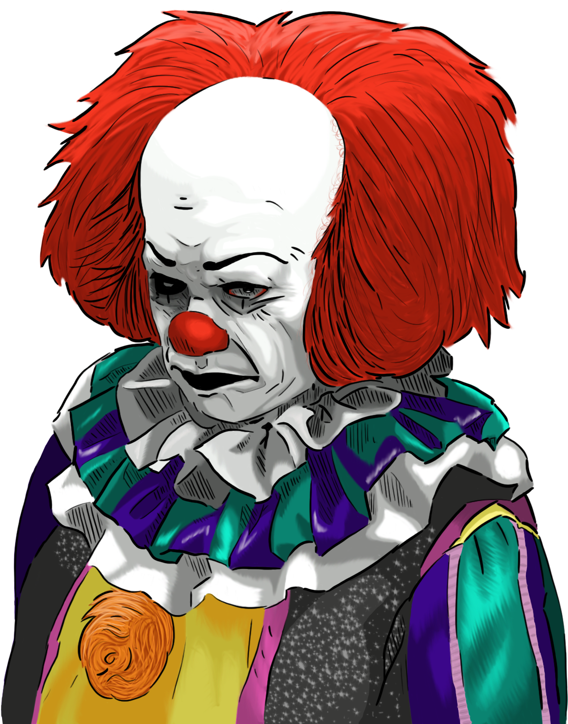 Download Pennywise Portrait Artwork | Wallpapers.com