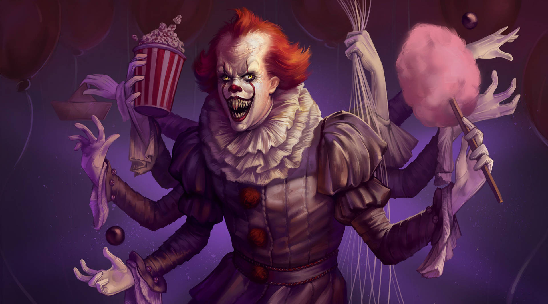 GIF  Pennywise strikes fear in the viewers. Wallpaper