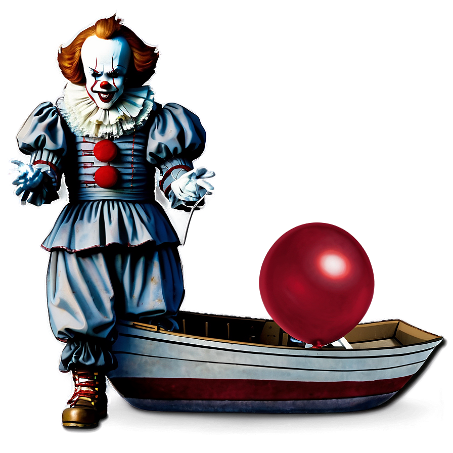 Download Pennywise With Boat Png Pym | Wallpapers.com