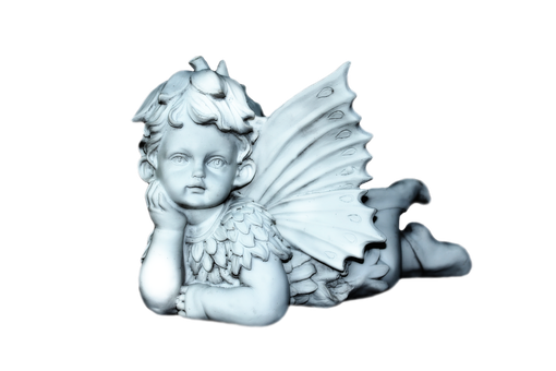 Pensive Angel Figurine PNG