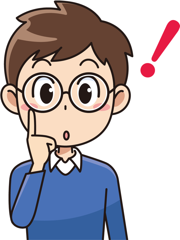 Pensive Cartoon Boy Clipart PNG