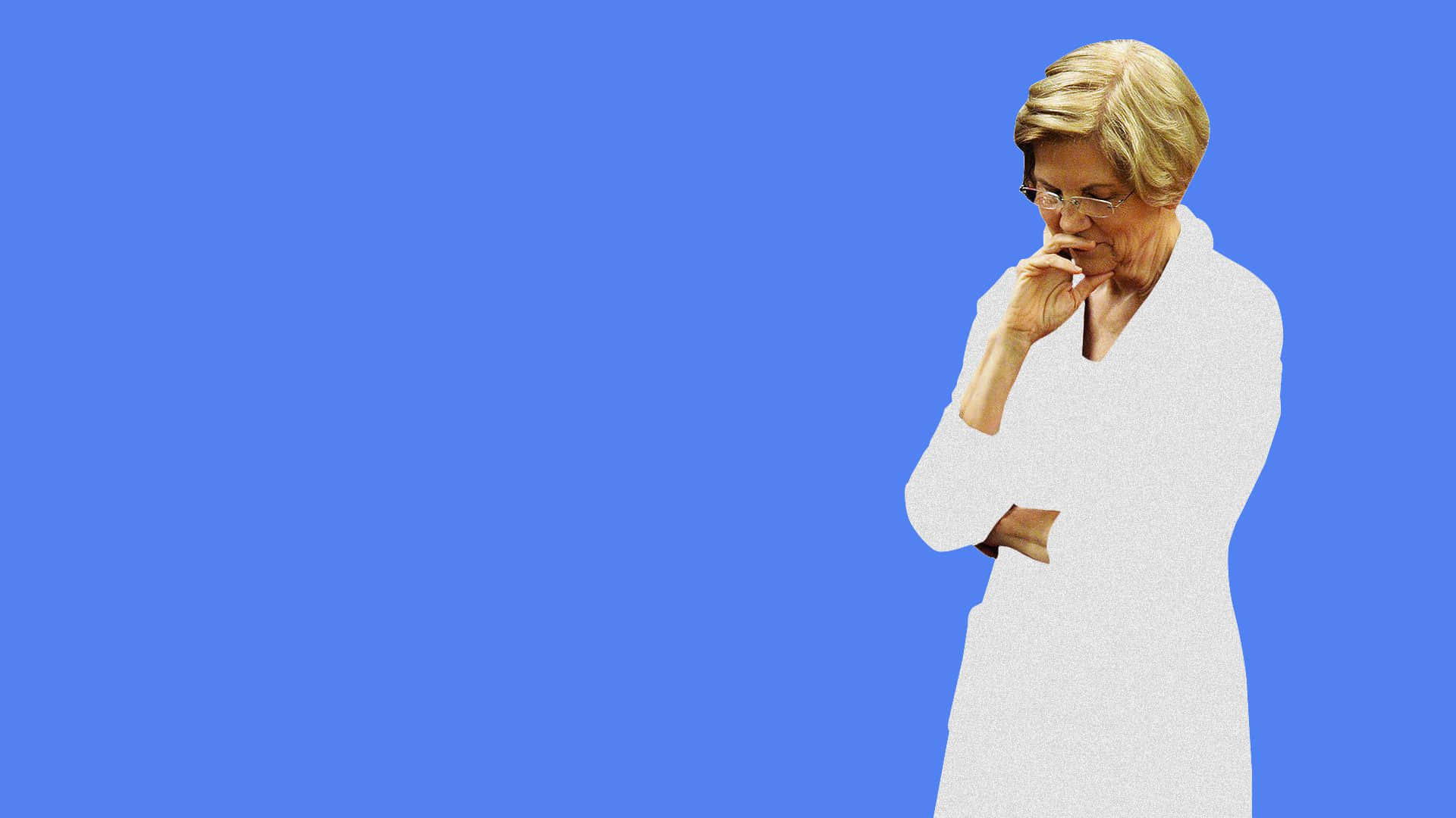 Pensive Elizabeth Warren Wallpaper