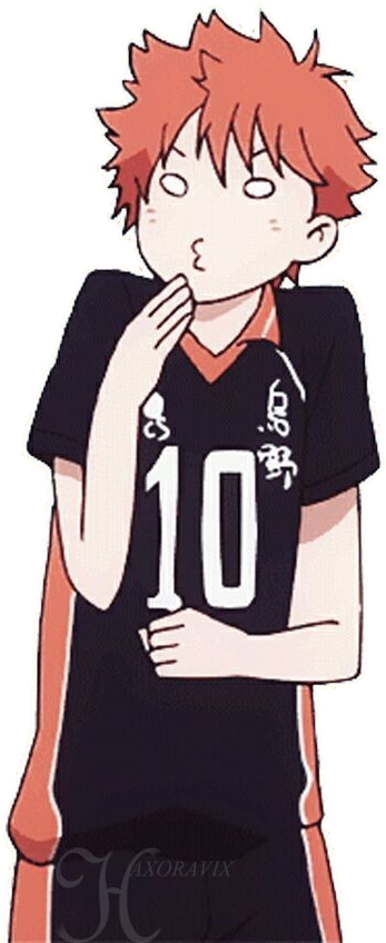 Pensive Hinata Shouyou Haikyuu PNG