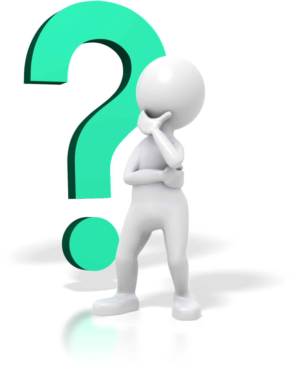 Pensive_ Figure_with_ Question_ Mark PNG