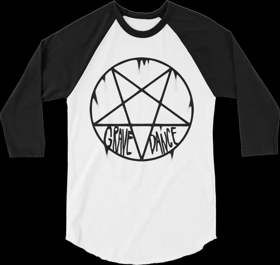 Pentagram Grave Dance Raglan Shirt PNG