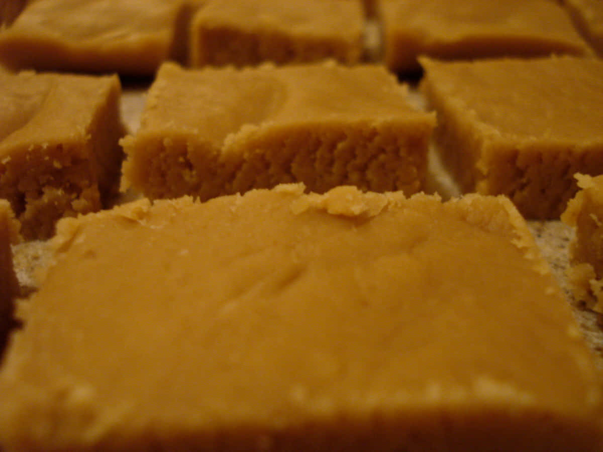 A delicious batch of homemade Penuche Fudge Wallpaper