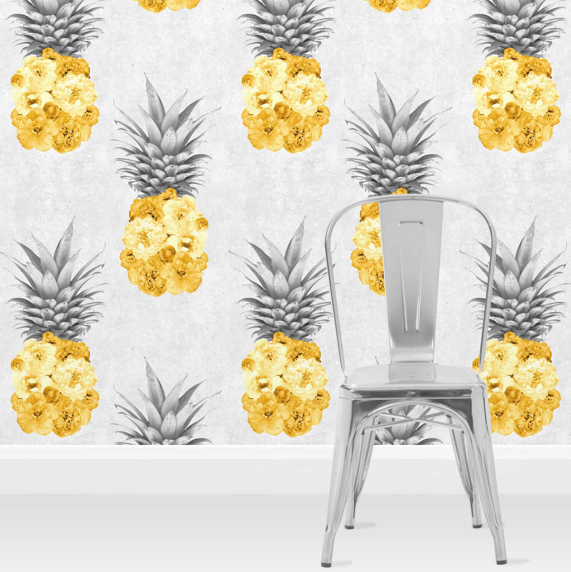 Sweet and Tart, Peony Filled Pineapples Wallpaper