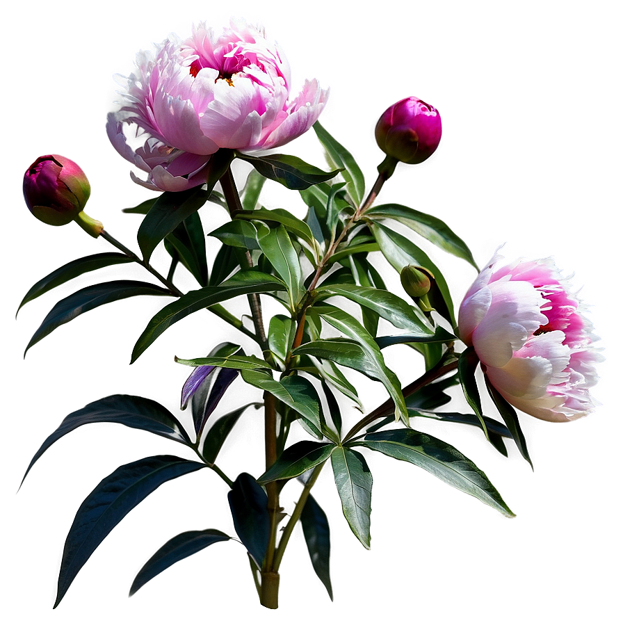 Peony Flower Bush Png 06122024 PNG