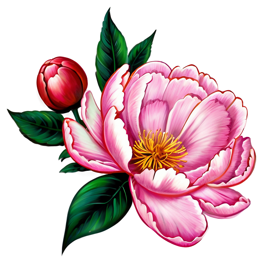 Download Peony Tattoo Png 94 | Wallpapers.com