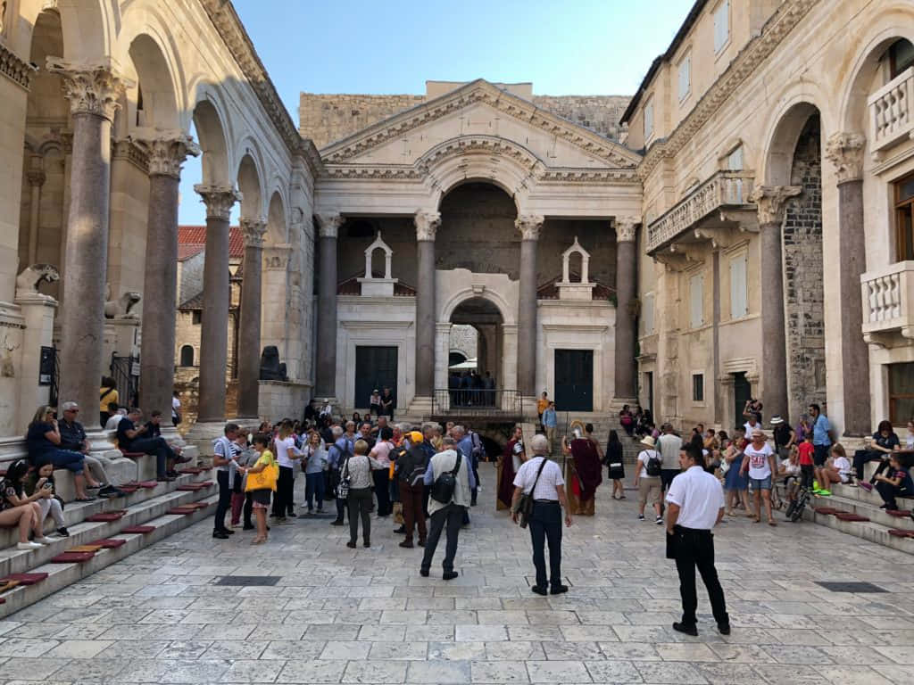 People At The Diocletians Palace Picture