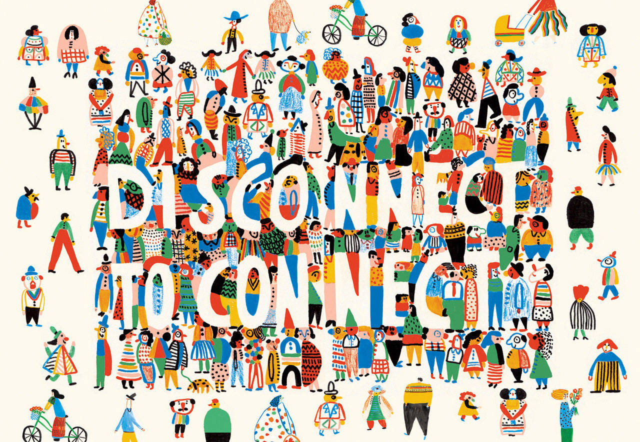 People Disconnect Connect Wallpaper