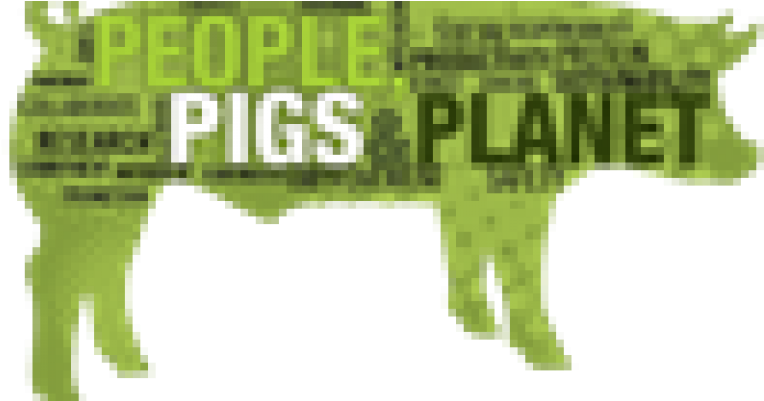 People Pigs Planet Signage PNG