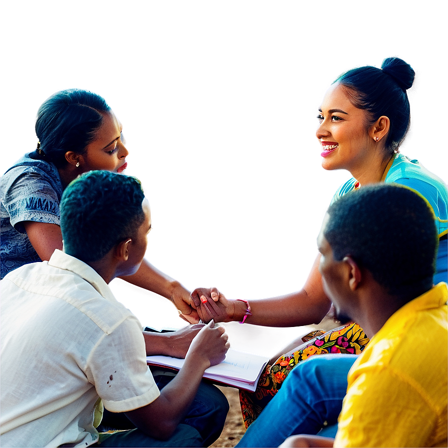 People Sitting In Circle Workshop Png 05252024 PNG