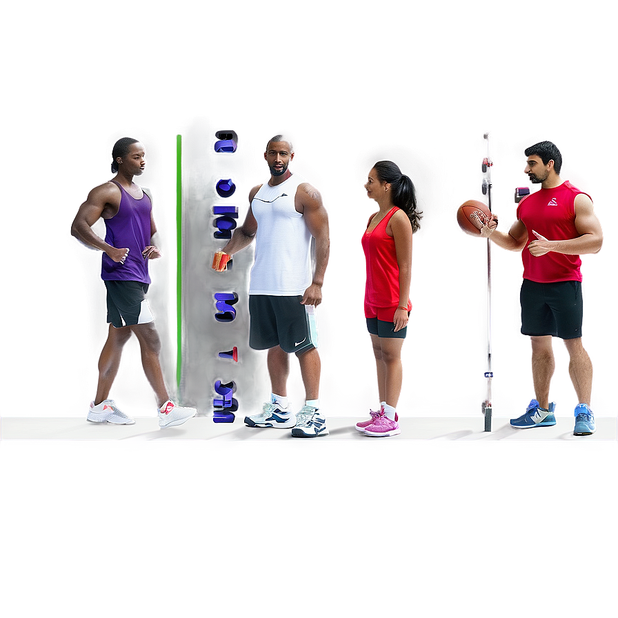 People Standing In Gym Png 51 PNG
