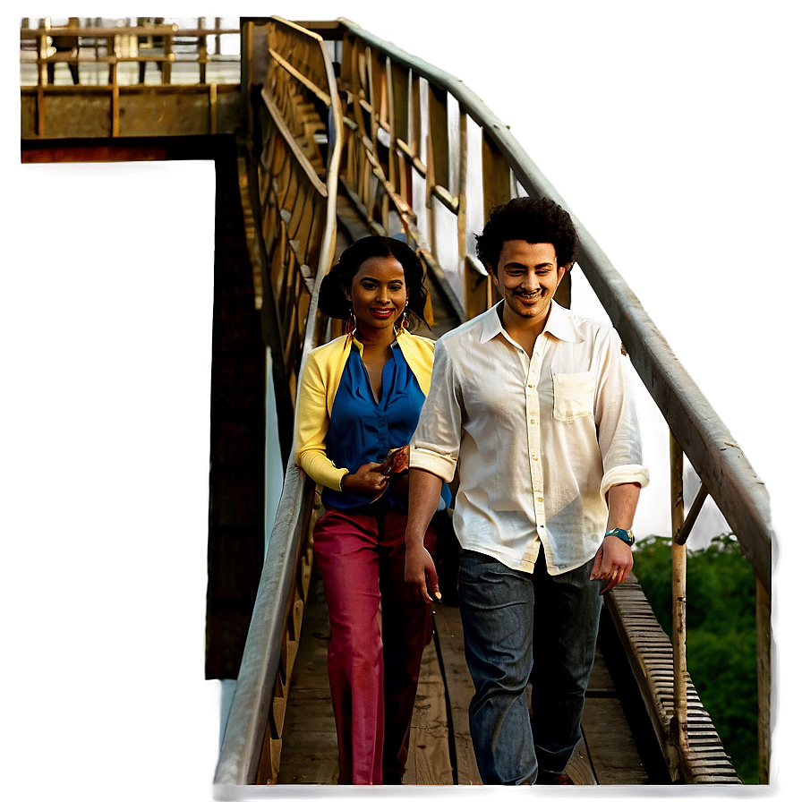 People Standing On Bridge Png Xrx57 PNG