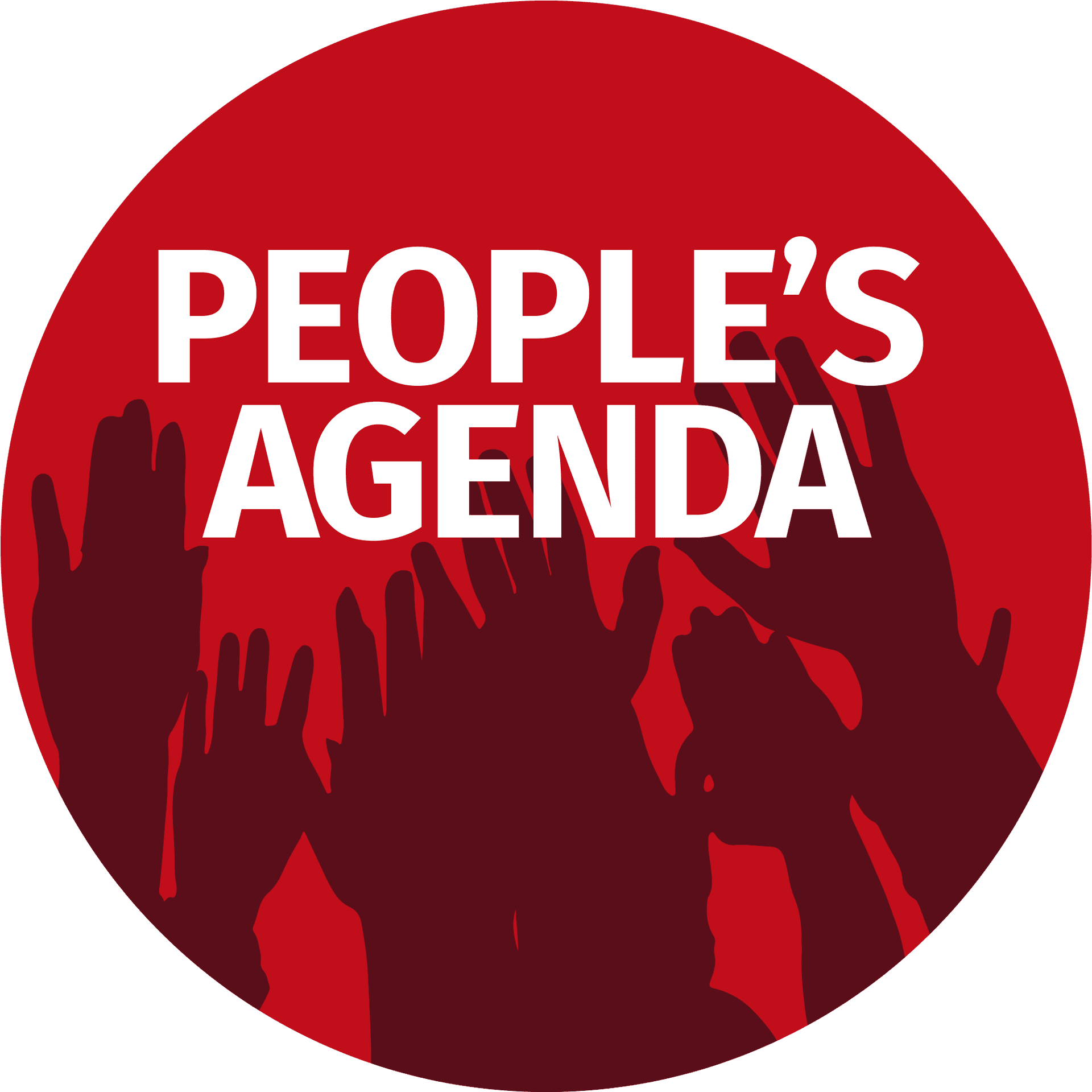 Peoples Agenda Rally Sign PNG
