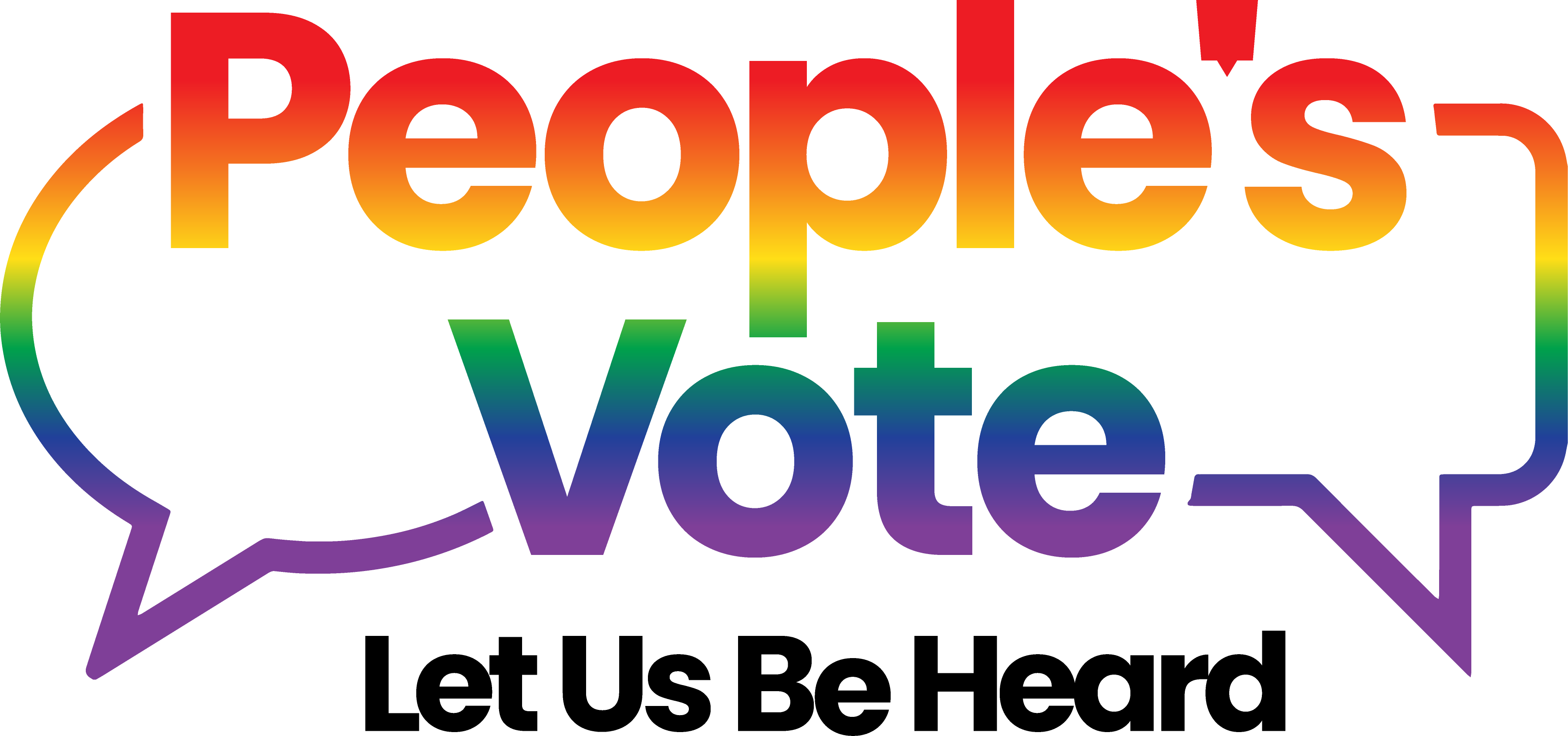 Peoples Vote Rainbow Logo PNG