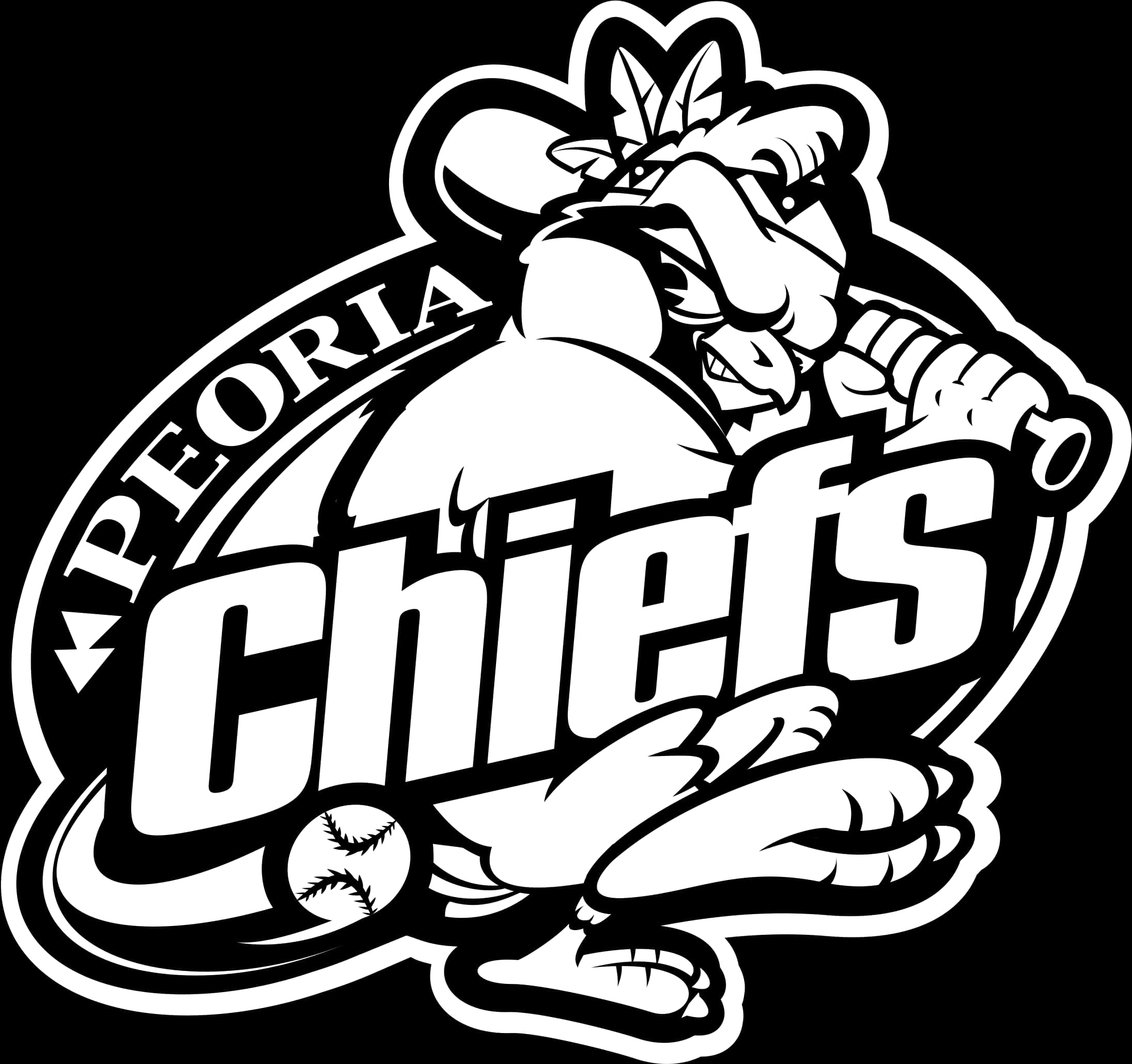 Peoria Chiefs Baseball Logo PNG