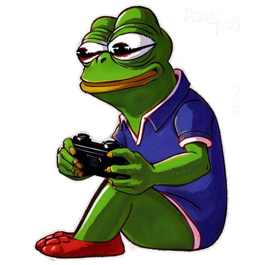 Pepe Playing Video Games Png Ewt PNG