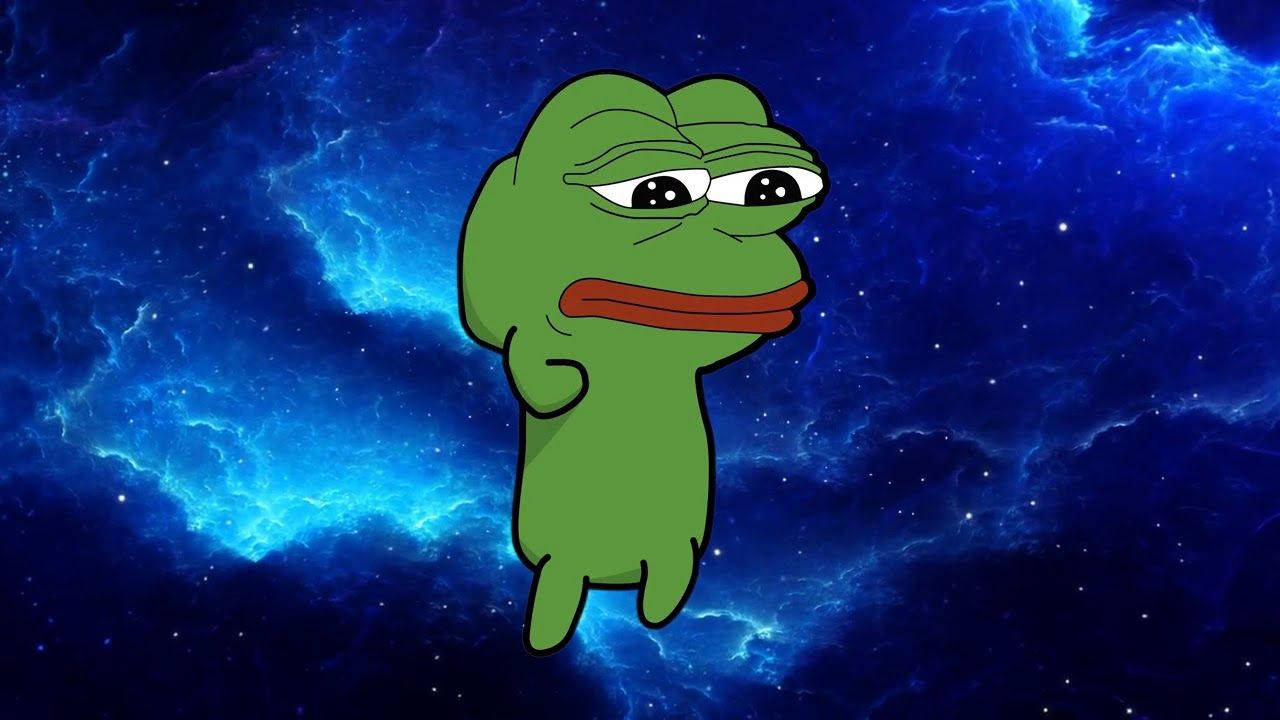 Pepe The Frog Blue Galaxy Wallpaper