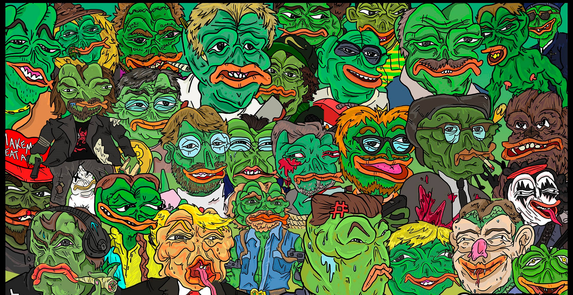 Pepe The Frog Doodles Wallpaper