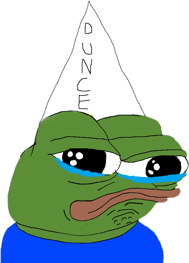 Pepe The Frog Dunce Cap PNG