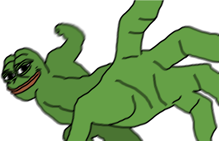 Pepe The Frog Meme Pose PNG