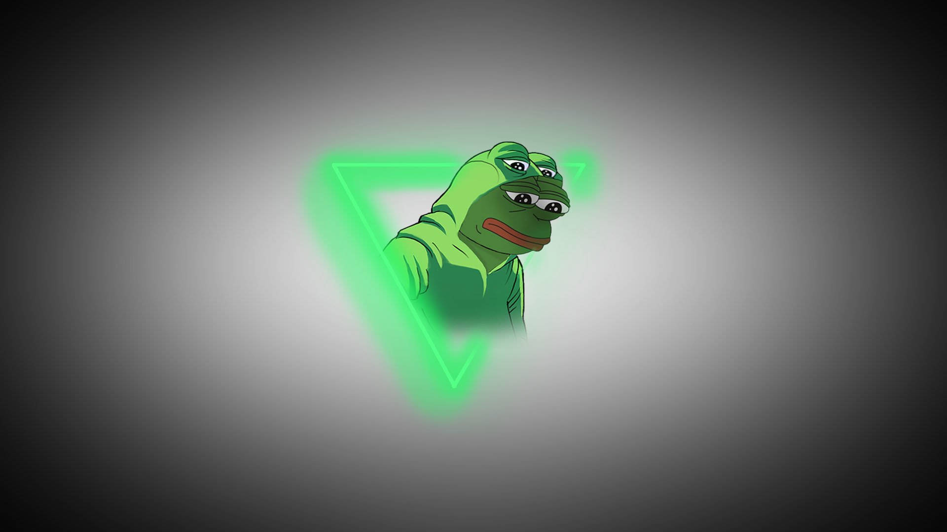 Pepe The Frog Neon Art Wallpaper