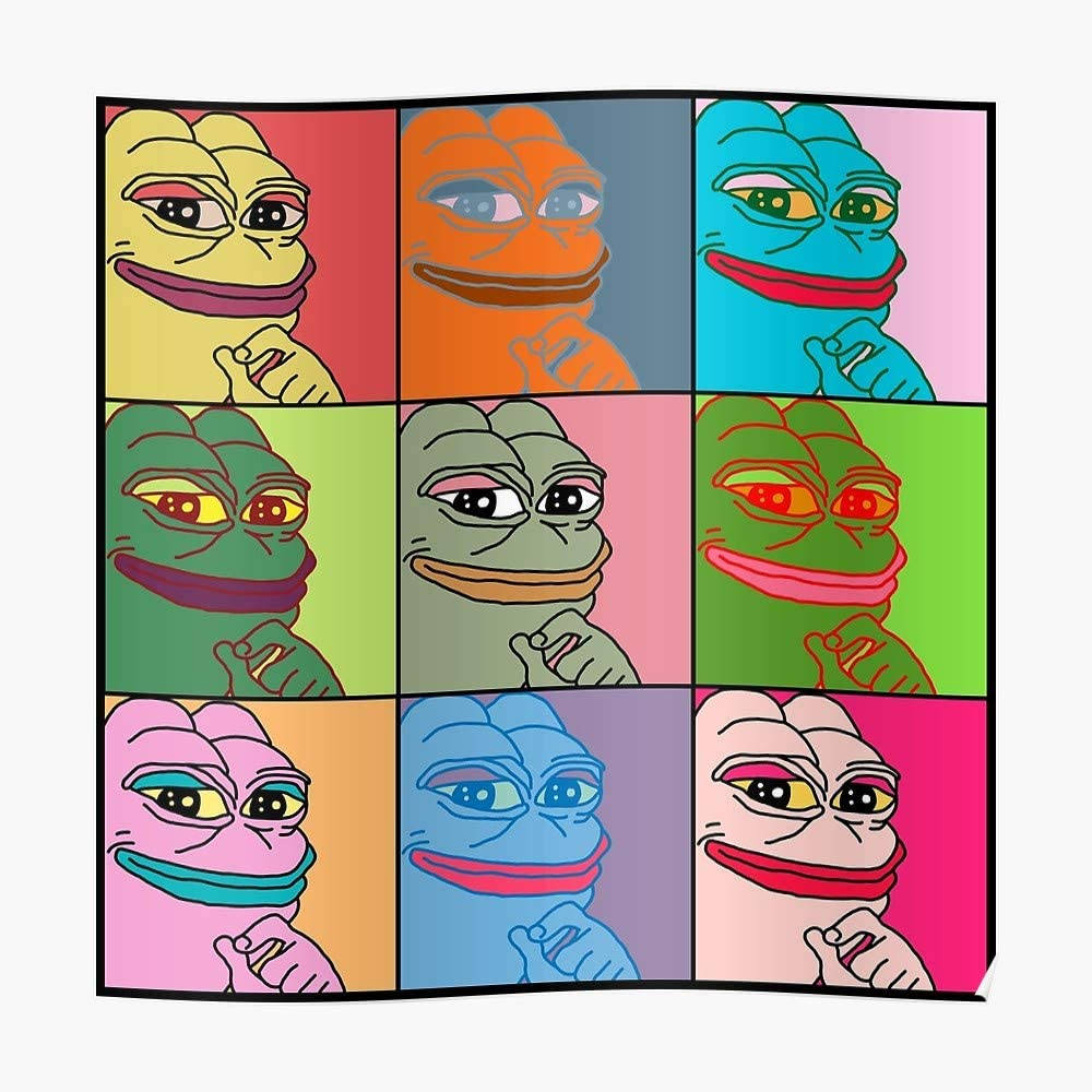 Pepe The Frog Pop Art Wallpaper