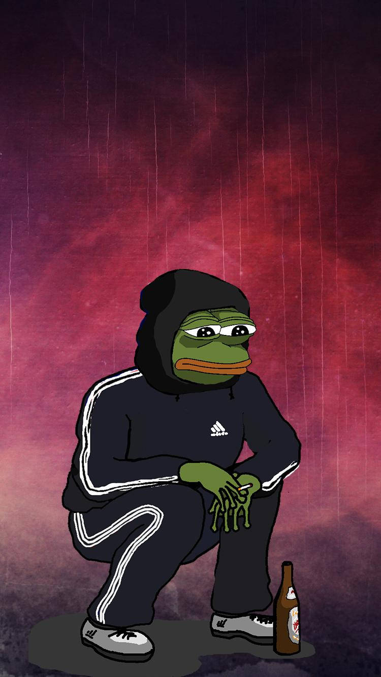 Pepe The Frog Sad Boy Wallpaper