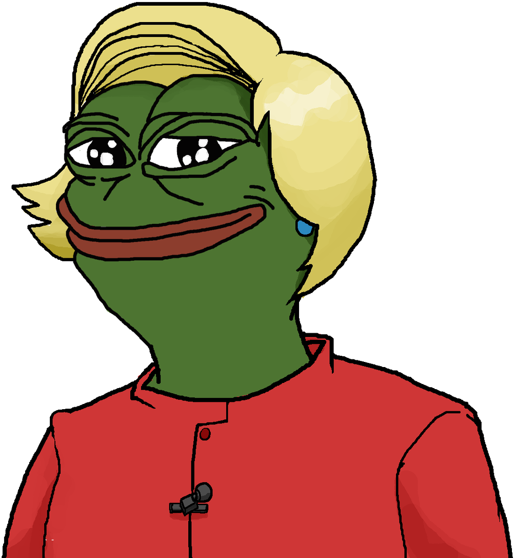 Pepe The Frog Styled Characterin Red Shirt PNG