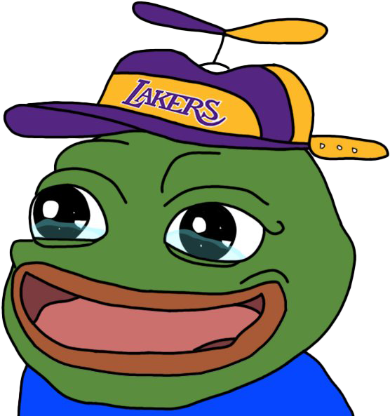 Pepethe Frog Lakers Fan.png PNG