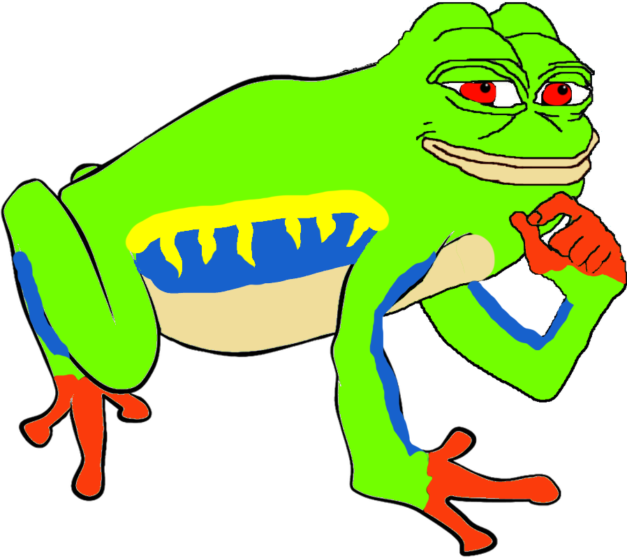 Download Pepethe Frog Meme Pose.png 