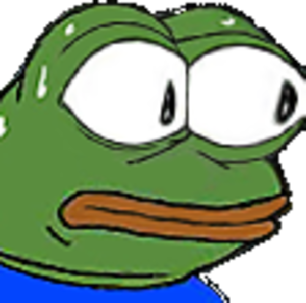 Pepethe Frog Sad Expression PNG